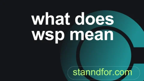 what does wsp mean